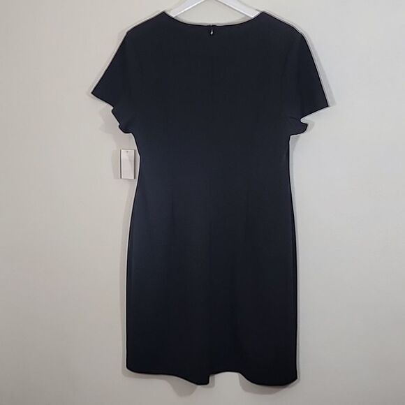 Connected Apparel women's black and white mature career wear dress plus 16 NWT - Picture 6 of 11